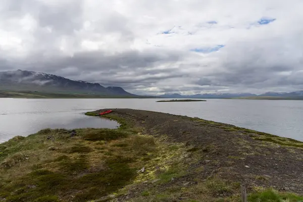 Blick Auf Küste Und Landschaft Entlang Der Nördlichen Fjordregion Island — Stockfoto
