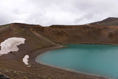 Krafla jeotermal, Viti krater görünümünü alan İzlanda