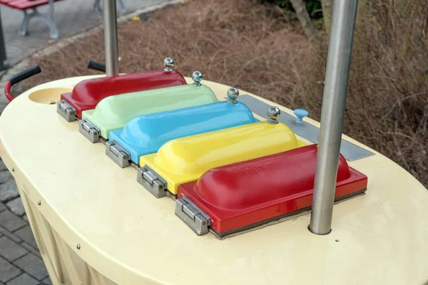 Detail Old Retro Ice Cream Cart — Stock Photo, Image