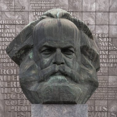 Karl Marx monument in Chemnitz, Saxony, Germany clipart