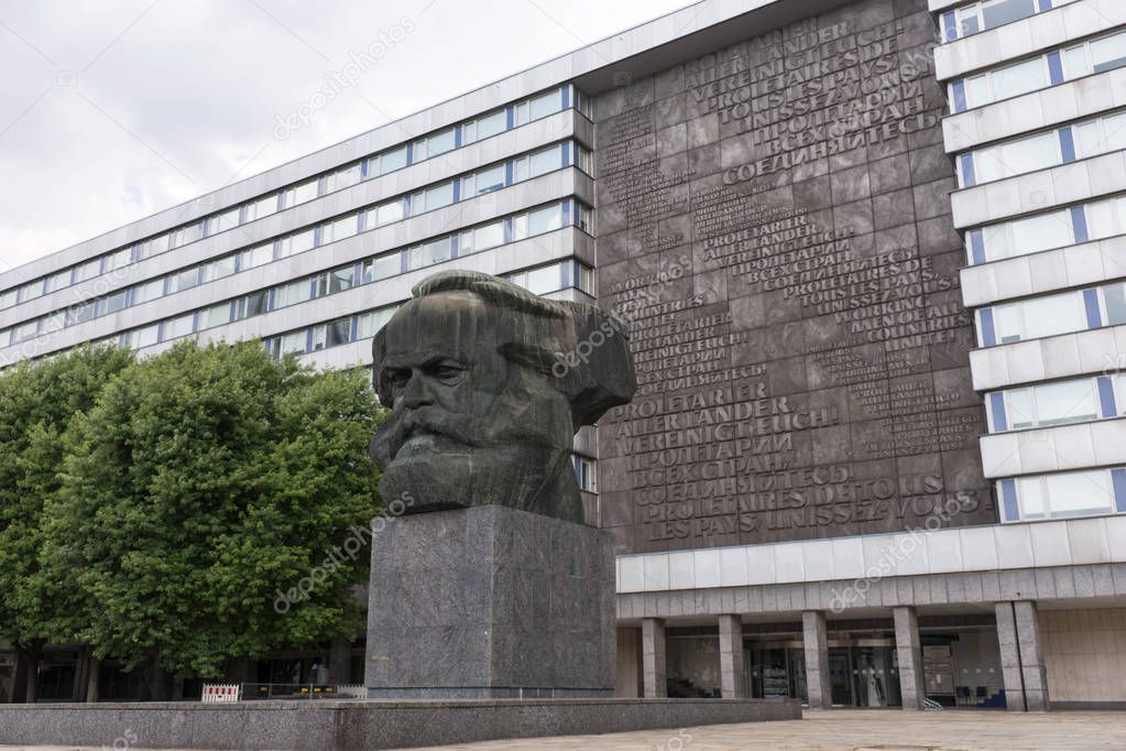 Karl Marx monument in Chemnitz, Saxony, Germany