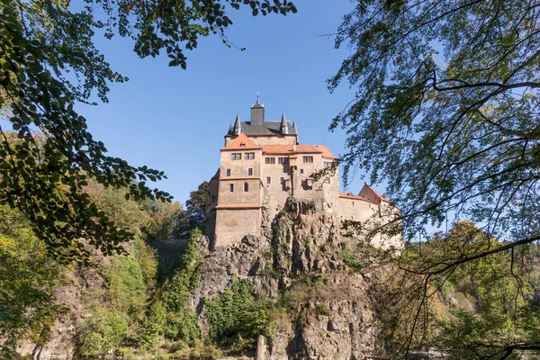 Castello Storico Nome Kriebstein Sassonia Germania — Foto Stock