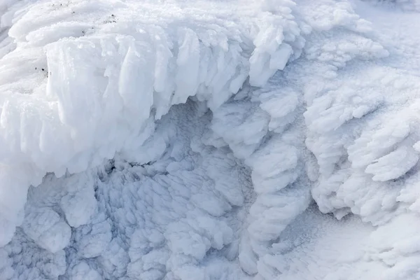 Přírodní Texturu Sněhu Ledu Zimní Pozadí — Stock fotografie