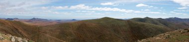Mirador Morro Velosa Fuerteventura, Kanarya Adaları, İspanya açısından volkanik dağların güzel panorama