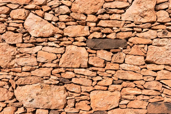 Pared Piedra Natural Piedras Grandes Pequeñas Fondo Piedra —  Fotos de Stock