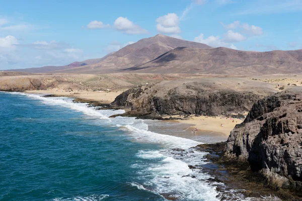 Schöner Strand Papagayo Lanzarote Kanarische Inseln Von Spanien — Stockfoto