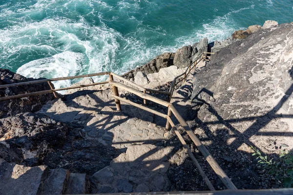 Escadaria Ajuy Fuerteventura Ilhas Canárias Espanha — Fotografia de Stock