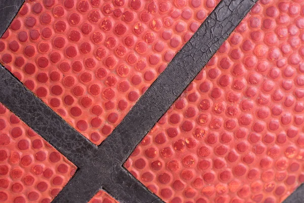 Closeup View Dark Red Basketball Background — Stock Photo, Image