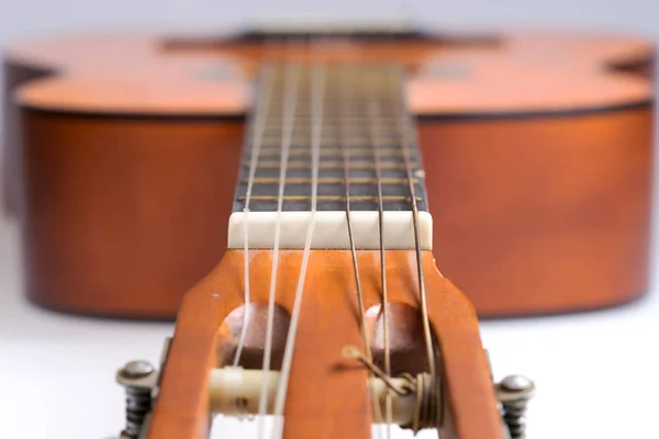 Дошка Старої Класичної Гітари Струнний Музичний Інструмент — стокове фото