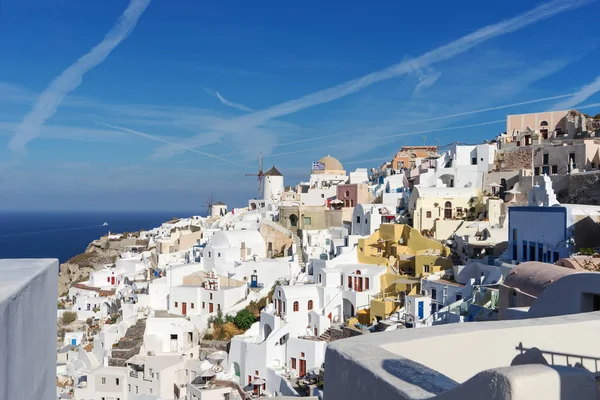 Vista Ciudad Oia Isla Santorini Países Bajos —  Fotos de Stock