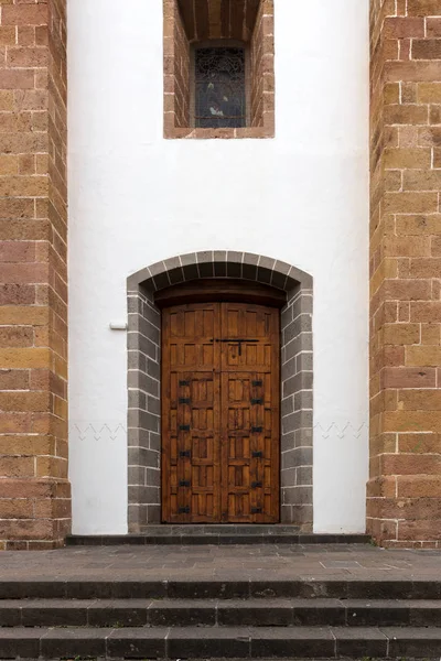 Old Grunge Wooden Door Church — Stock Photo, Image