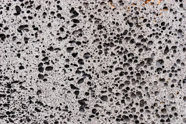 Крупный План Серой Пористой Каменной Текстурной Стены Каменный Фон — стоковое фото