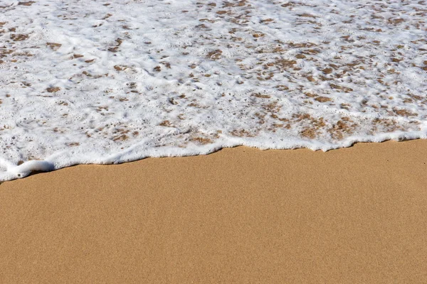 Beach Sea Sand Soft Wave Surf Beach Background — Stock Photo, Image