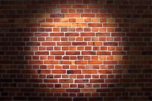 Textur Aus Rotem Ziegelstein Mit Vignette Hintergrund Der Roten Backsteinmauer — Stockfoto