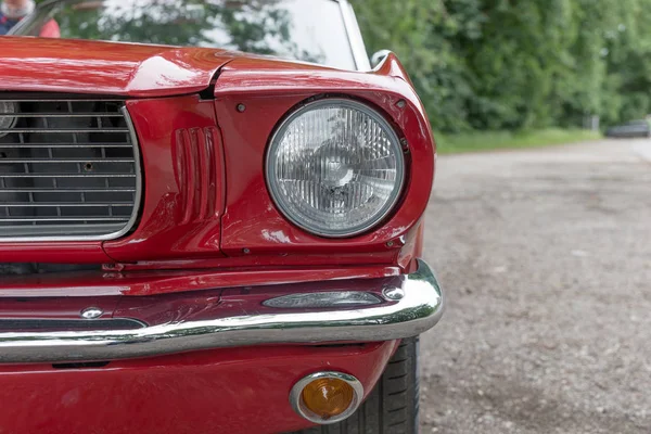 Headlight Red Retro Car Front Light — Stock Photo, Image