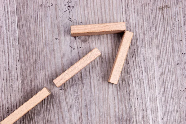 Dirección Forma Flecha Madera Sobre Fondo Madera Vieja —  Fotos de Stock