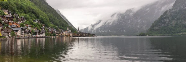 Vista Panoramica Hallstatt Bellissimo Villaggio Austria — Foto Stock