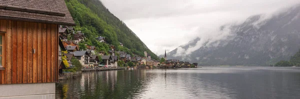 Панорамний Вид Халштат Красиве Село Австрія — стокове фото