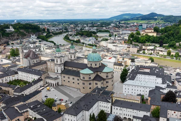 Dächer Bebauen Das Stadtbild Von Salzburg Stadtansicht Von Salzburg Salzburger — Stockfoto