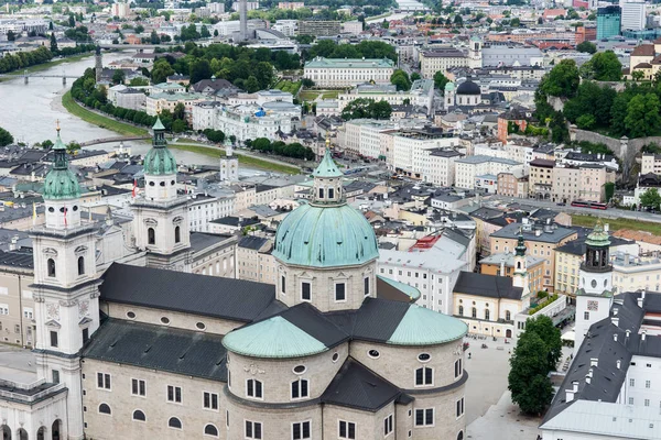 Dächer Bebauen Das Stadtbild Von Salzburg Stadtansicht Von Salzburg Salzburger — Stockfoto