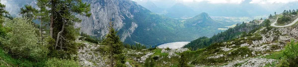 Panoramatický Výhled Vrcholu Loser Nad Jezerem Altaussee Mrtvých Horách Totes — Stock fotografie