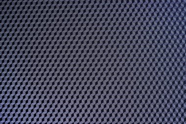 Parlak dekorlu 3d karo siyah küp yapısı