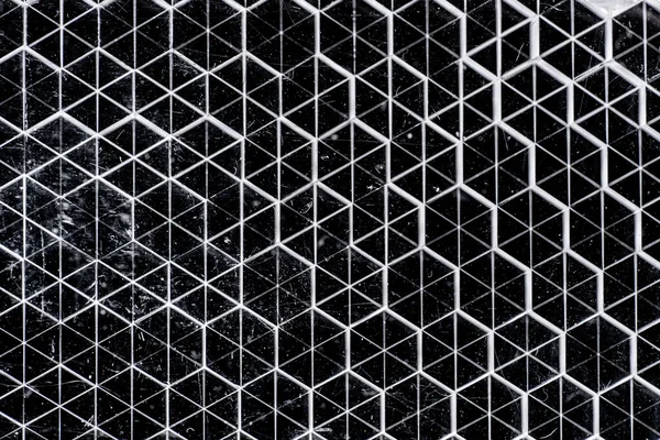 Abstract Black Hexagon Mosaic Background Hexagon Black Texture — Stock Photo, Image