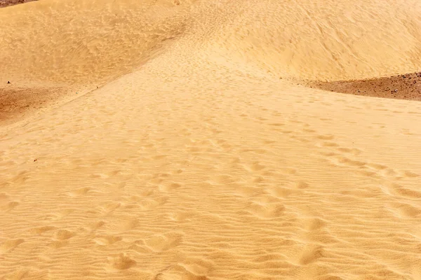 Footprints Sandy Desert Texture Background Travel Concept — Stock Photo, Image