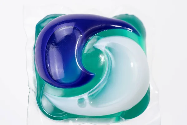 Colorful Three One Eco Laundry Gel Capsule — Stock Photo, Image