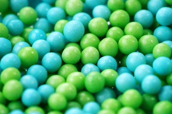 Zelené Modré Jedlé Cukrové Perly Pro Dekoraci Potravin — Stock fotografie
