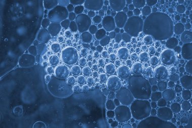 Su kabarcıkları soyut mavi arkaplan, doku, desen