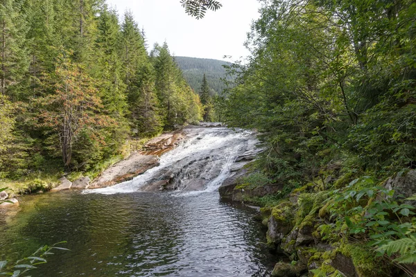 Fiume Elba Bianca Nel Parco Nazionale Krkonose Vicino Pindlerv Mln — Foto Stock