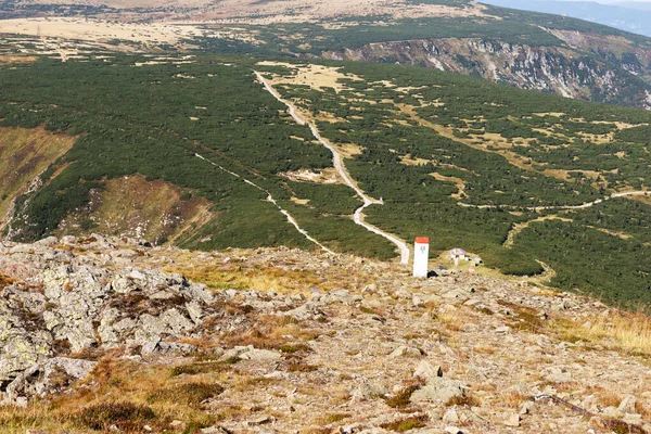 Vista Sulla Valle Dalla Montagna Più Alta Dei Monti Giganti — Foto Stock