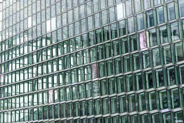 Modern Ofis Binasının Cam Cephesi Modern Bina Soyut Arkaplanı — Stok fotoğraf