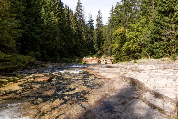 Fiume Elba Bianca Nel Parco Nazionale Krkonose Vicino Pindlerv Mln — Foto Stock