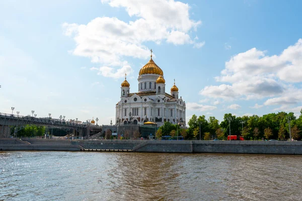 Catedral Cristo Salvador Moscú Rusia Disparado Brillante Día Verano Estilo — Foto de Stock