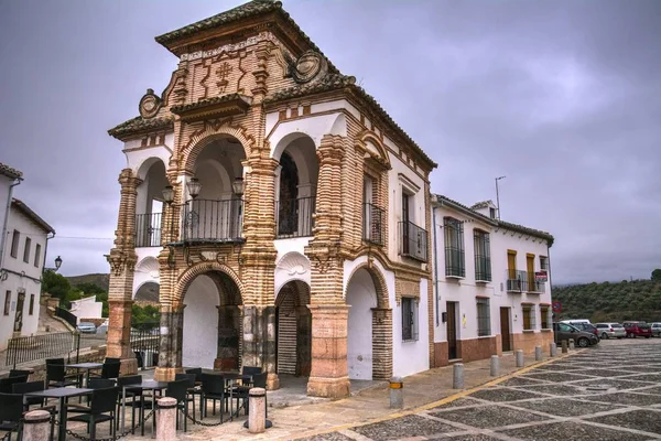 Vista Uma Casa Palácio Antequera Málaga Espanha Dia Cinzento Início — Fotografia de Stock