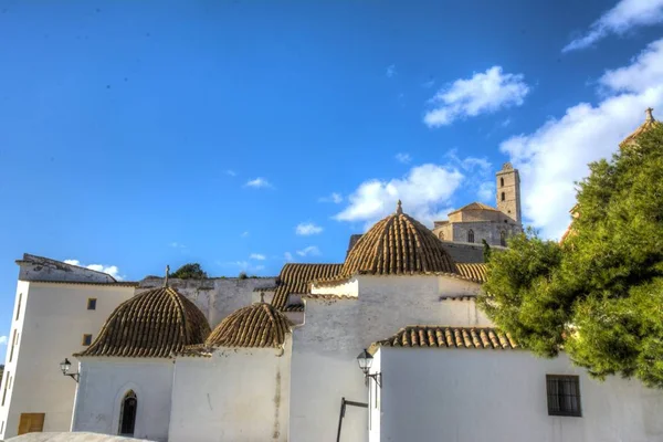 Casco Antiguo Ciudad Ibiza España Hay Rincones Muy Bonitos Con — Foto de Stock