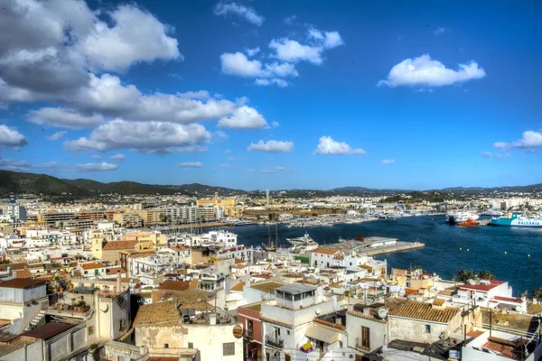 Paseando Por Parte Alta Ciudad Ibiza España Podemos Disfrutar Unas — Foto de Stock
