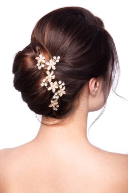 Güzellik düğün saç modeli.