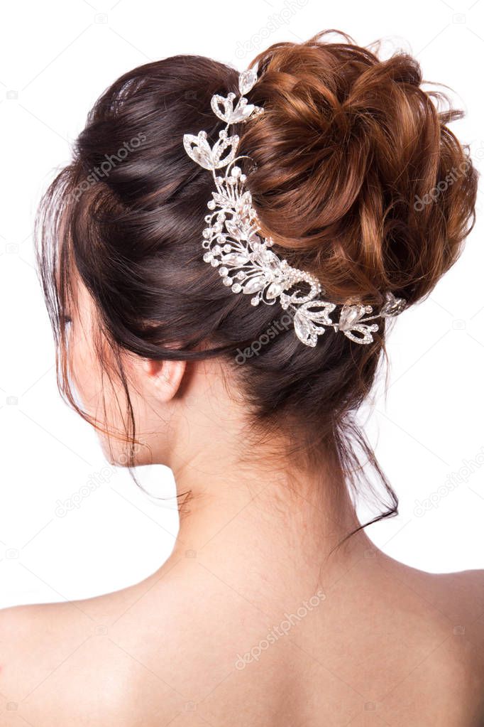 Beauty wedding hairstyle.