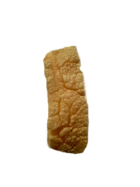 Lanche Indonésio Kerupuk Krupuk Rambak Fundo Branco Este Lanche Biscoito — Fotografia de Stock