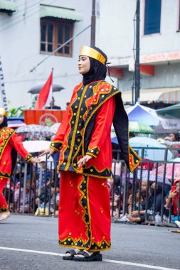 Moyo dance from Nias, North Sumatera. This dance symbolizes the movement of a flying eagle and the spirit of heroism and protection.