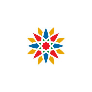 Çiçek süsü logo tasarım vektör şablonu
