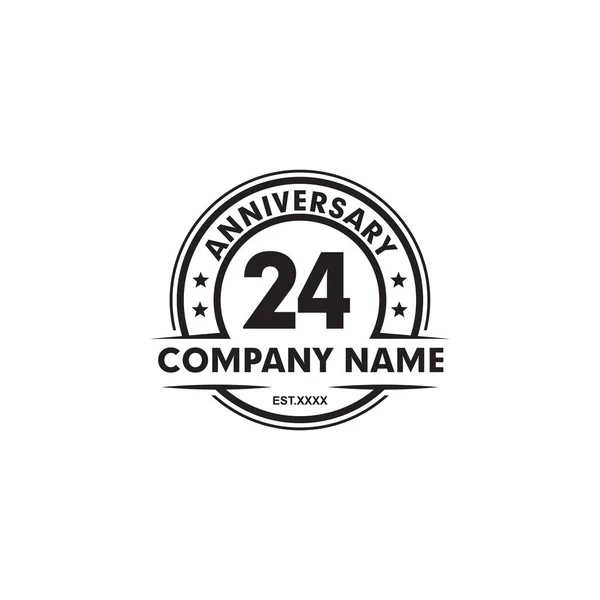 Rok Świętowania Jubileuszowego Szablonu Projektu Logo — Wektor stockowy