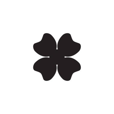 Yonca yaprağı logo tasarım vektör şablonu