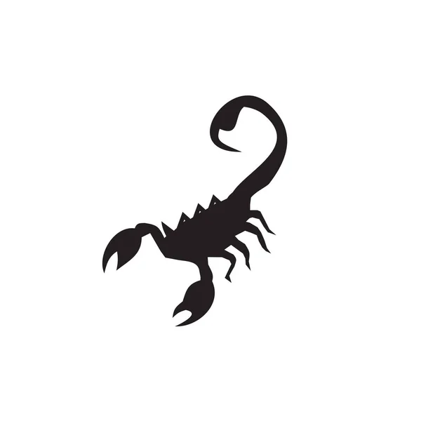 Svart Skorpion Logotyp Design Vektor Mall — Stock vektor
