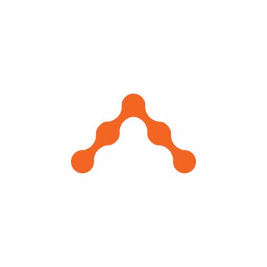 İlk harf logo tasarım vektör şablonu