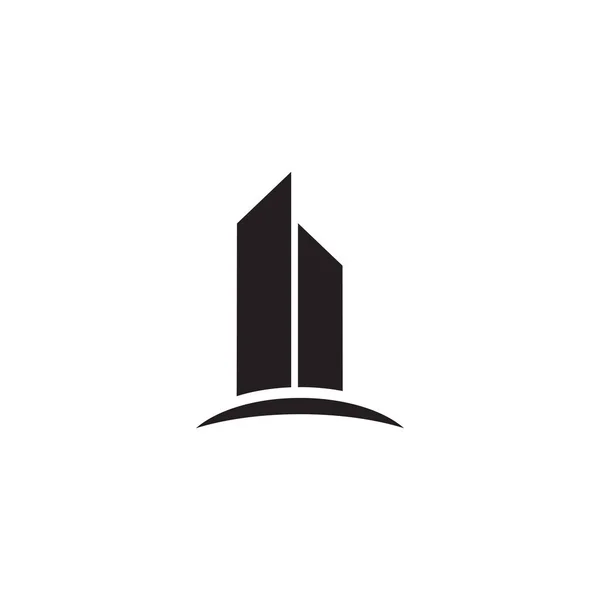 Costruire Icona Logo Modello Vettoriale Progettazione — Vettoriale Stock