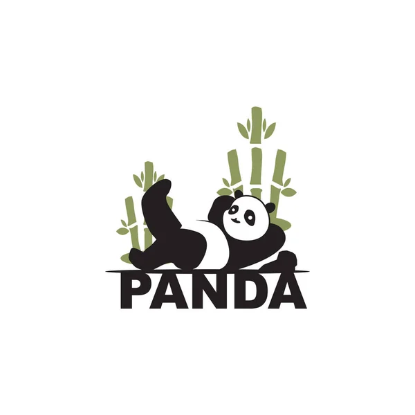 Panda Tier Logo Design Vektor Vorlage — Stockvektor